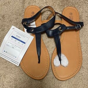 NWT flat sandals